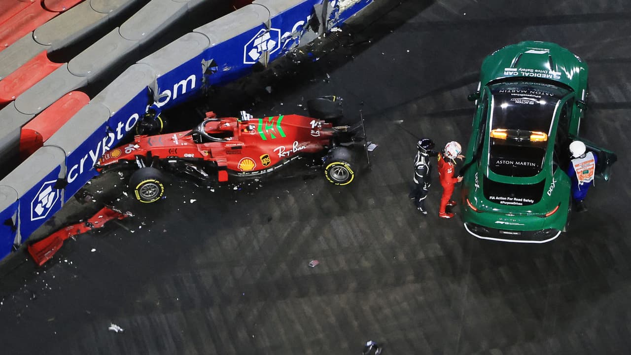 La Q2 termina con accidente de Leclerc en Arabia Saudita; Checo finaliza noveno