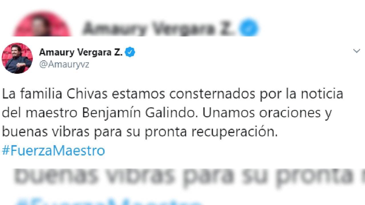 Así reaccionó el mundo del futbol ante la reciente hospitalización de ‘El Maestro’, Benjamín Galindo.