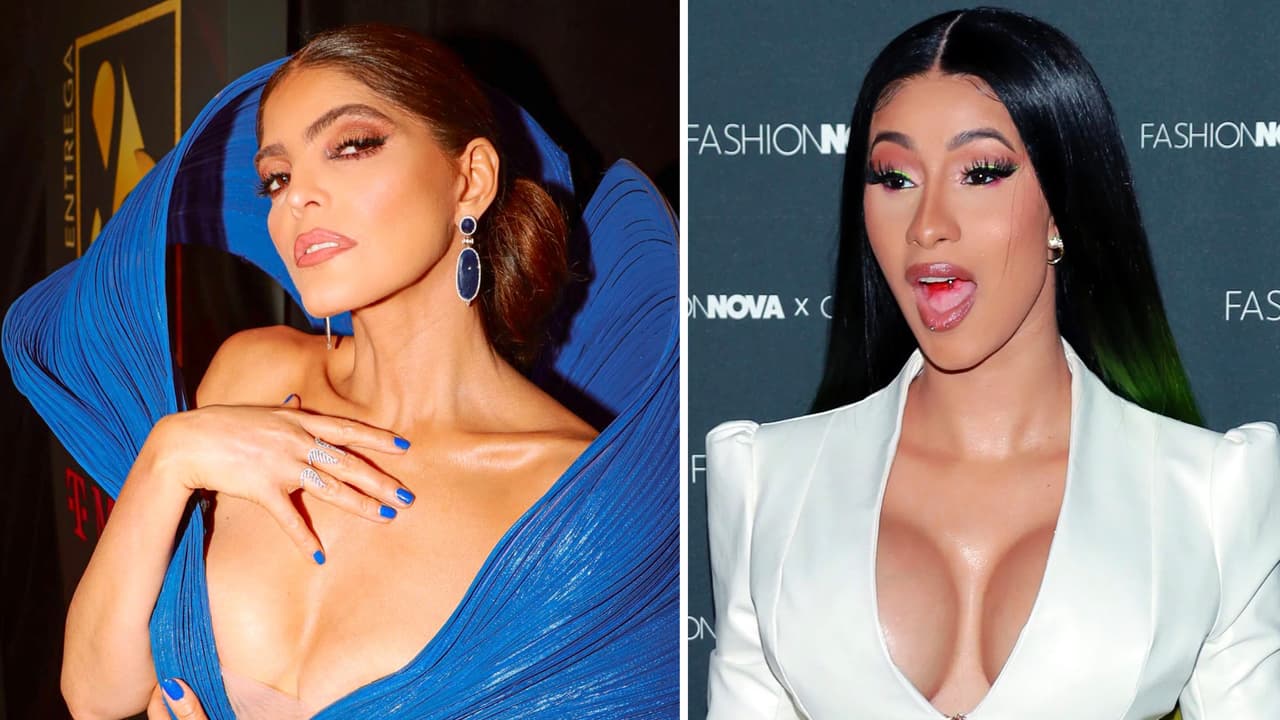 ¿Ana Bárbara le 'copió' el look a Cardi B en Premio Lo Nuestro?