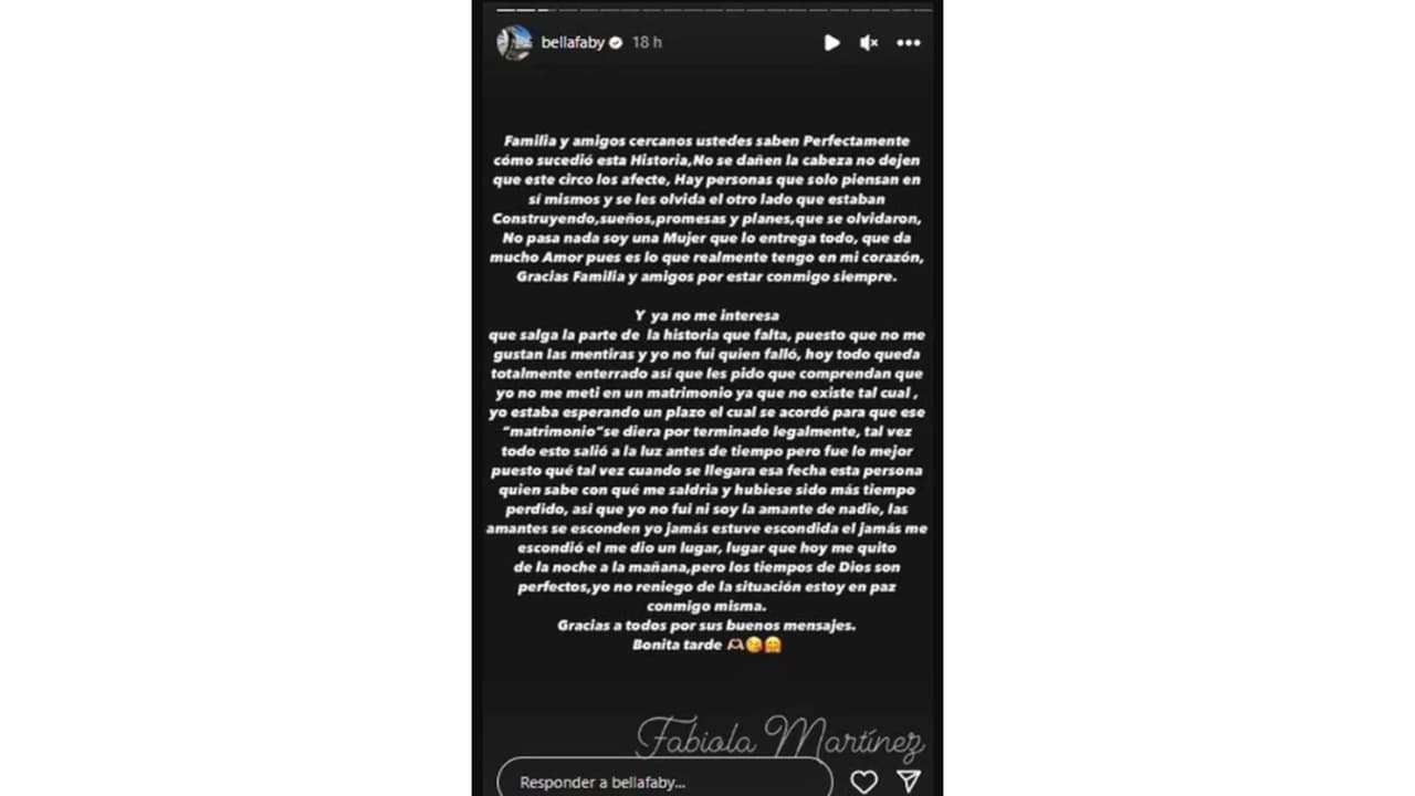 Fabiola Martínez rompe el silencio tras escándalo de infidelidad de Alex Montiel, 'Escorpión dorado'.