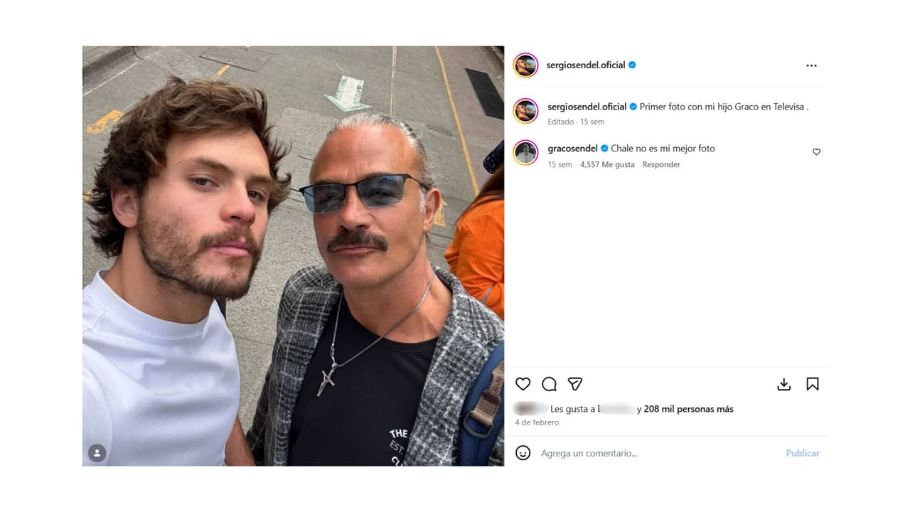 Sergio Sendel y su hijo Graco.