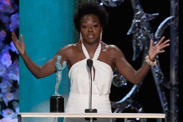 Viola Davis en su discurso de agradecimiento por su SAG Award.