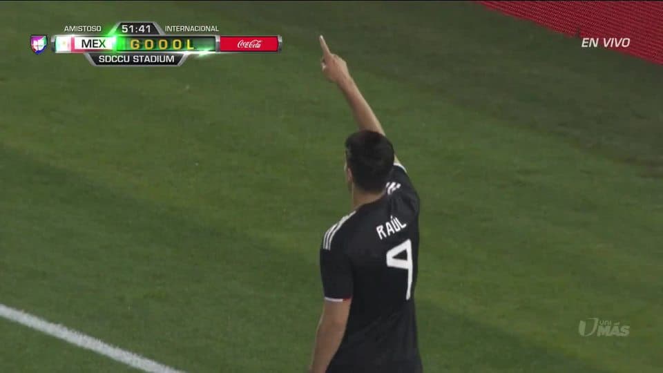 ¡GOOOL! Raúl Jiménez anota para Mexico