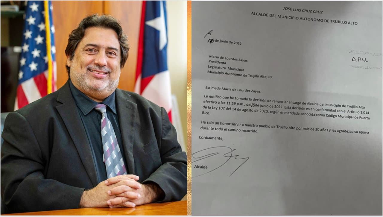 José Luis Cruz Cruz renuncia a la alcadía de Trujillo Alto tras meses de incertidumbre 