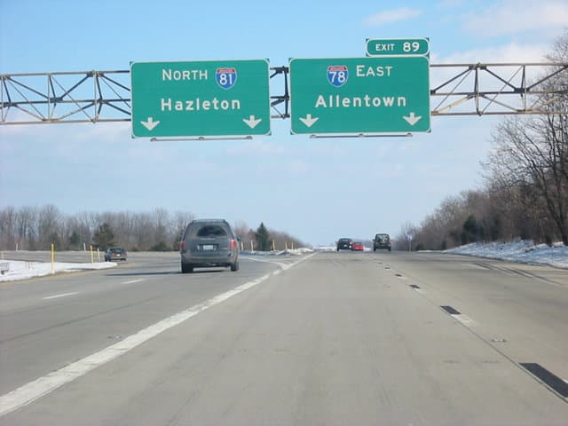 El noveno puesto lo ocupa la 
<b>I-78, entre Union Township (Pensilvania) a Nueva York</b>, con 0.62 muertes por milla. 90 personas ha muerto en los últimos cinco años.