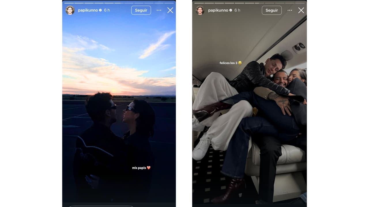 Kunno publicó estas fotografías en las que aparen Ángela Aguilar y Christian Nodal.