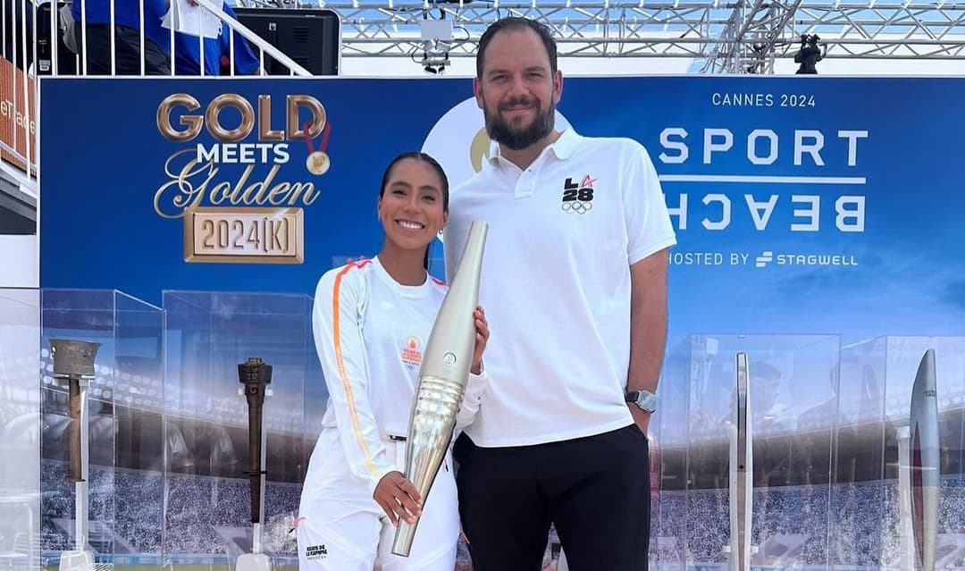 Diana Flores forma parte del recorrido del fuego olímpico 