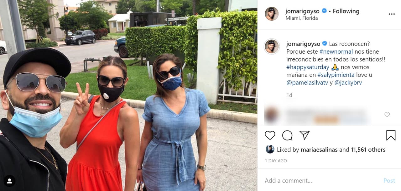 Lo hicieron con 
<b><a href="https://www.instagram.com/p/CBG5uW8hC4Z/" target="_blank">esta foto </a></b>en la que el español escribió: "¿Las reconocen? ¡Porque esta 'nueva normalidad' nos tiene irreconocibles en todos los sentidos!".
<br>