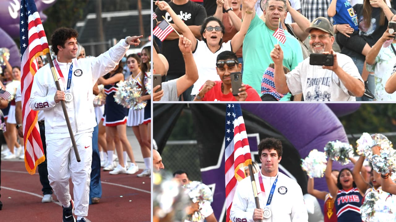 El ganador de la plata en el boxeo olímpico, Richard Torrez Jr. volvió a casa. Y su comunidad, en Tulare, California, lo recibió como un campeón.