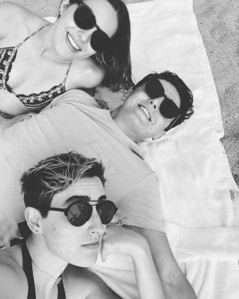 Maca pasó estos días al lado de sus hermanos.