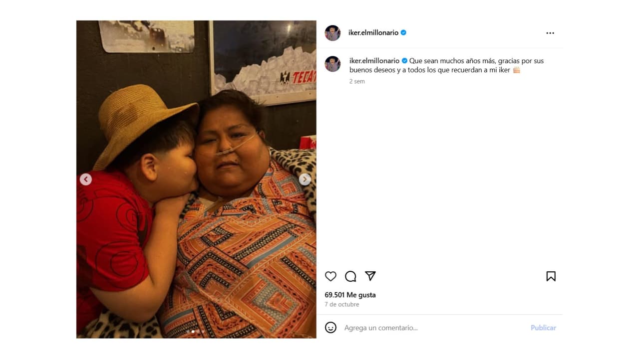 Iker 'El niño millonario' celebró su cumpleaños número 9 junto a su mamá.