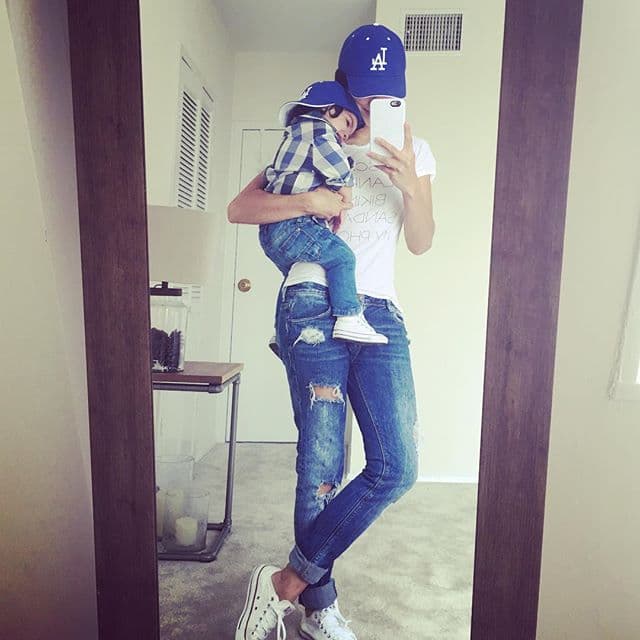 Las mejores fotos se las toma junto a Matteo.