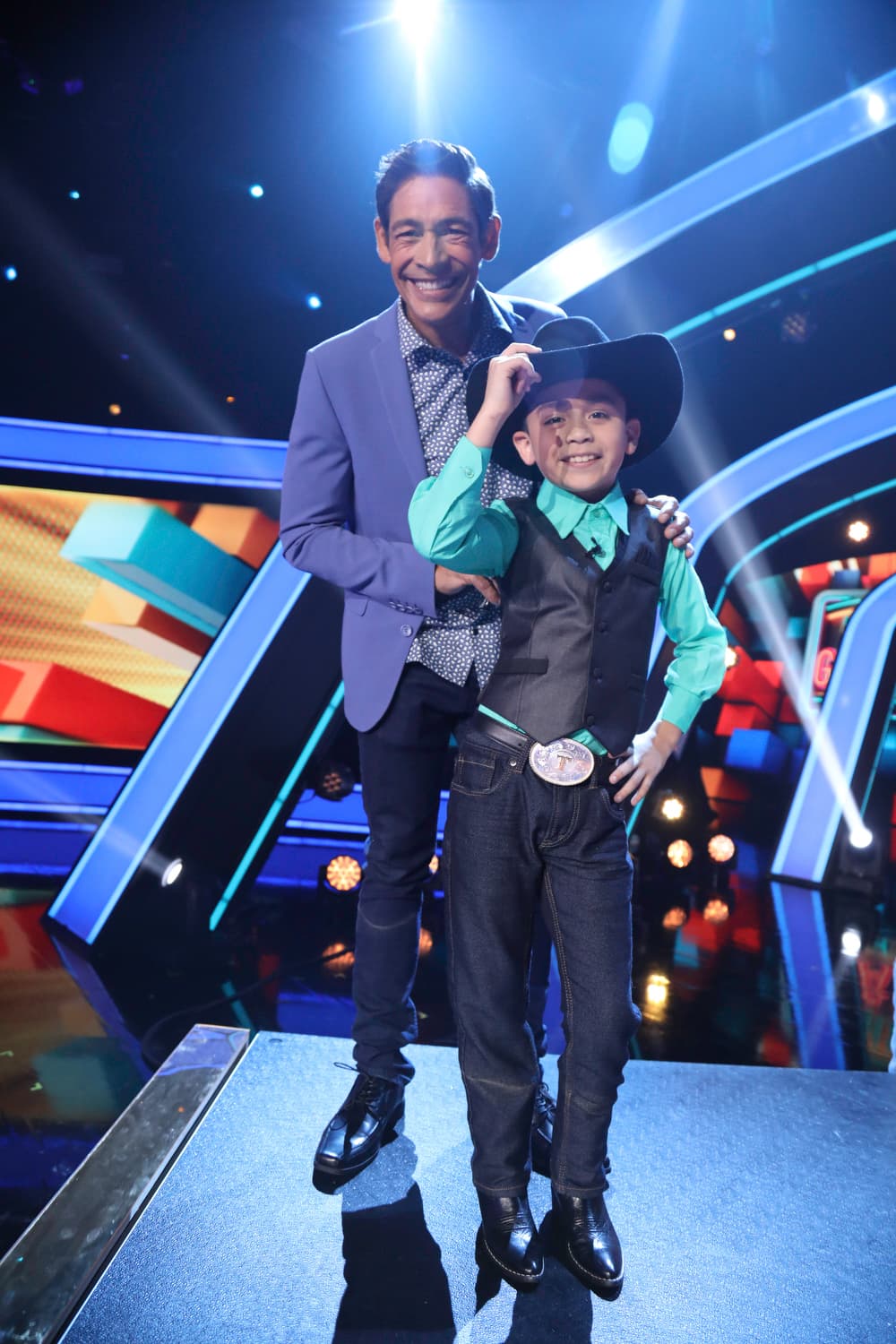 Joel fue el pequeño que demostró esta noche su talento en el equipo de los Peque Flow.