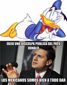 ¡Peña, te equivocas de Donald!