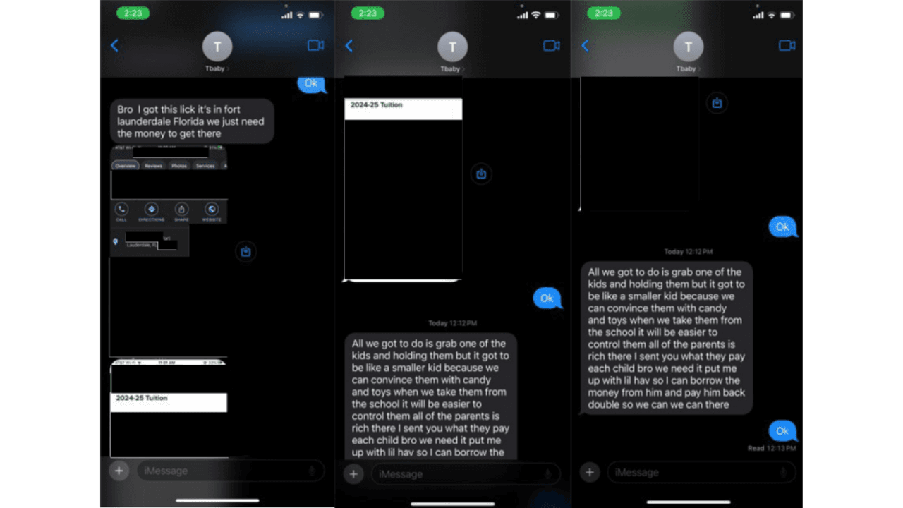 Estas conversaciones, obtenidas por las autoridades, revelan la naturaleza premeditada del plan de secuestro y la intención de aprovecharse de niños pequeños. Además, muestran que Shields buscaba financiamiento y posiblemente la participación de otros individuos en el crimen planeado.