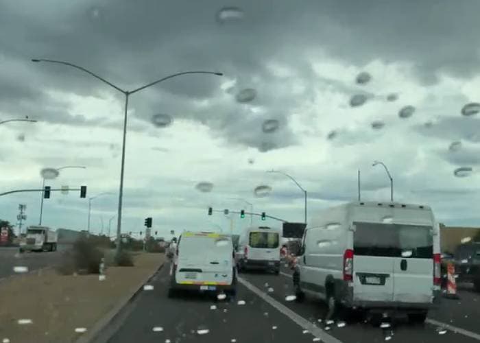 El comienzo de las precipitaciones en Phoenix.