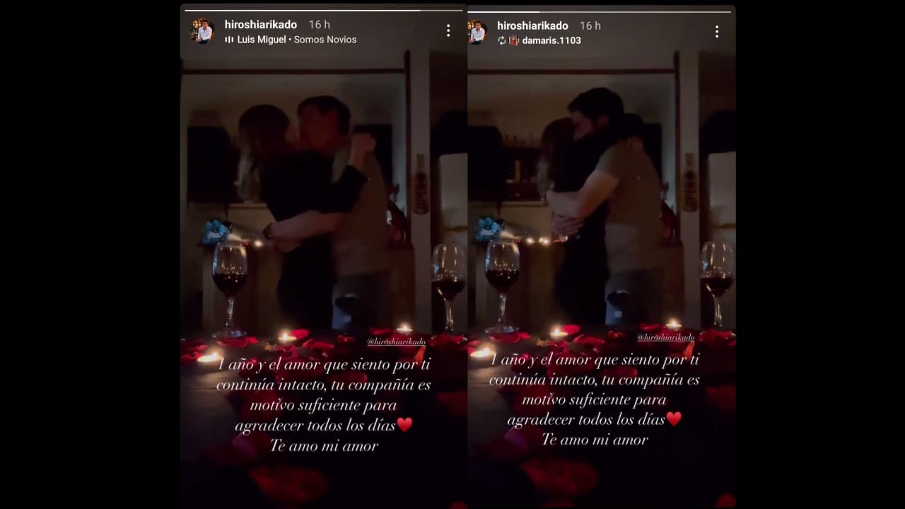 Así celebró Hiroshi su aniversario junto a su novia