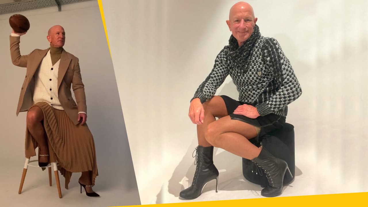 Este hombre usa falda y tacones aunque se burlen de él: lo hace por una inspiradora razón