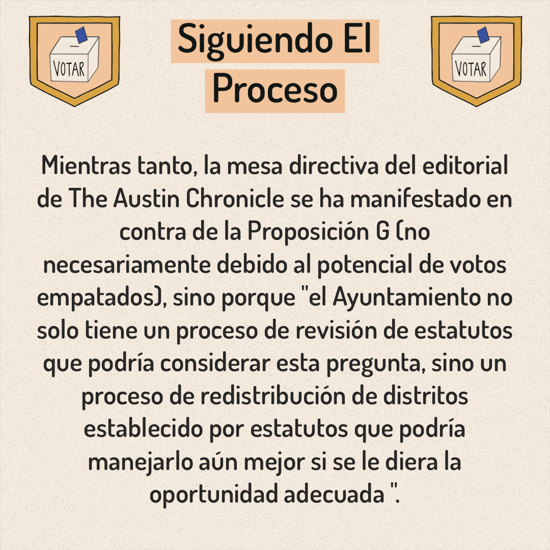 Puedes votar desde ahora hasta el 1 de mayo. Aquí hay información sobre la Propuesta G para ayudarlo a tomar una decisión más informada al votar.