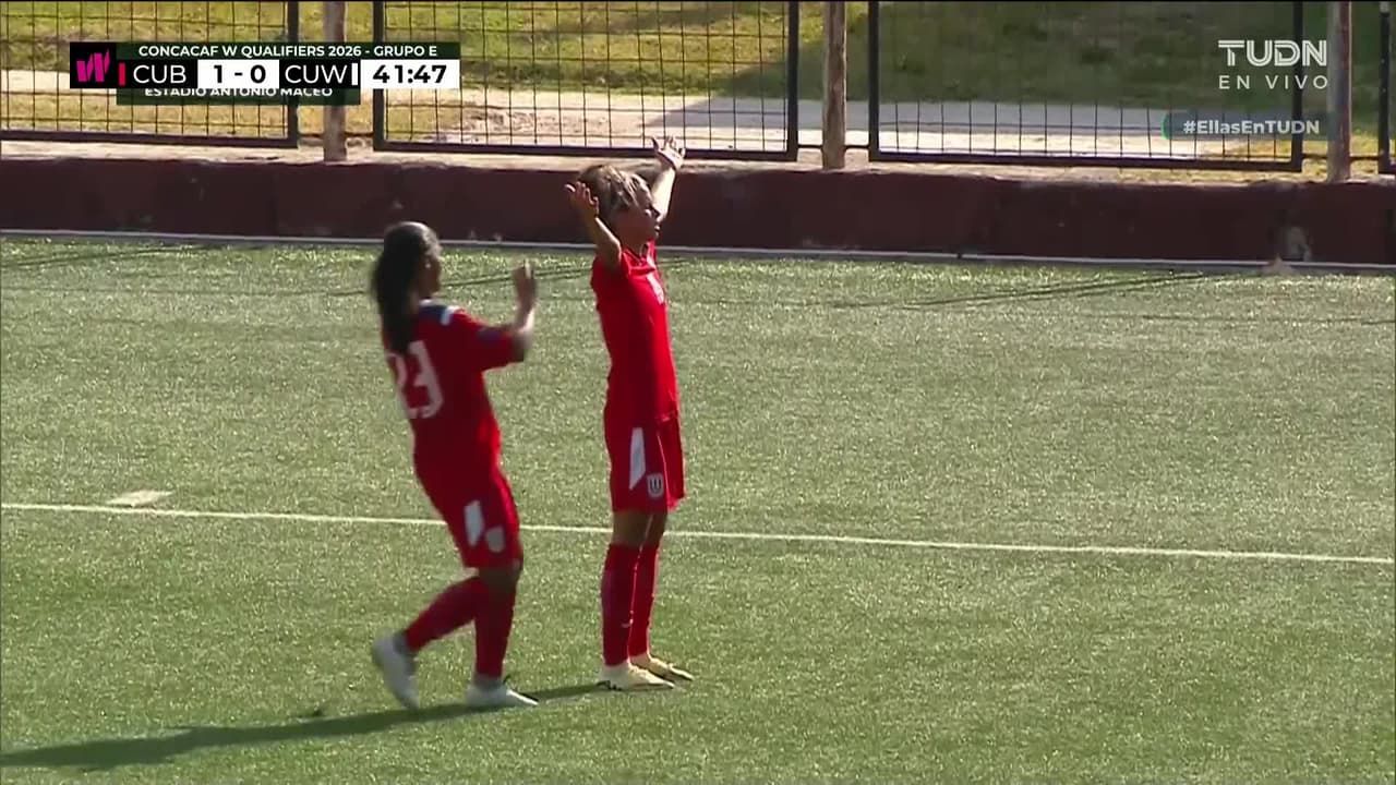 ¡Gol de Cuba! Katheryn Rodríguez convierte el penalti sobre Curazao