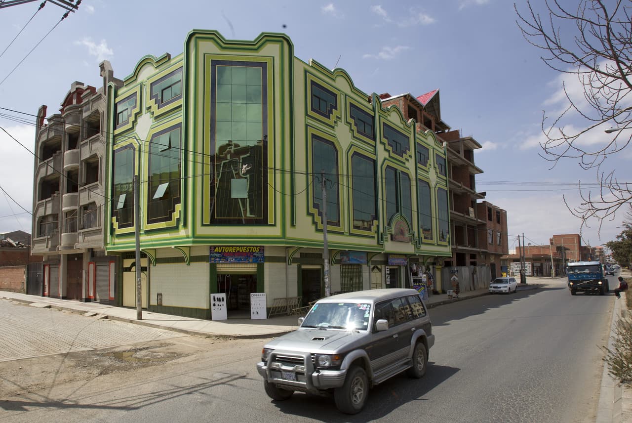 That is reflected in the bright colors and the copying of indigenous textile patterns.