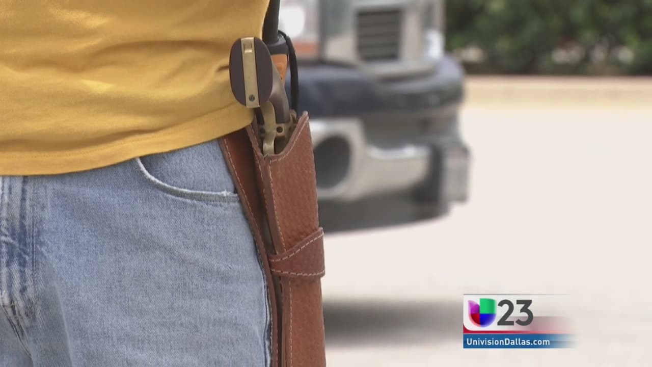 Dallas prepara a residentes para nueva ley de portar armas a la vista