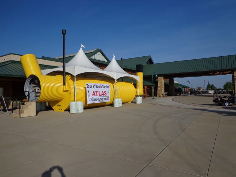 Instalaciones de Atlas Survival Shelters en Los Ángeles, California.