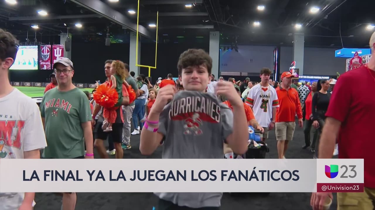 Final del fútbol universitario entre Miami e Indiana, así se celebró antes