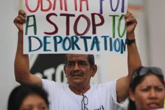 Marcha de inmigrantes en apoyo a la reforma migratoria.