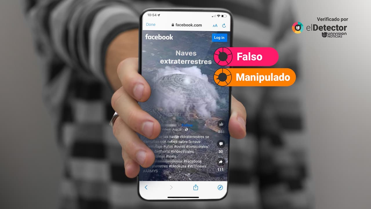 Esa imagen no es de un ovni camuflado con nubes: fue manipulada