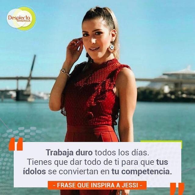 Jessi se inspira pensando en trabajar para llegar tan lejos como las personas que admiramos.