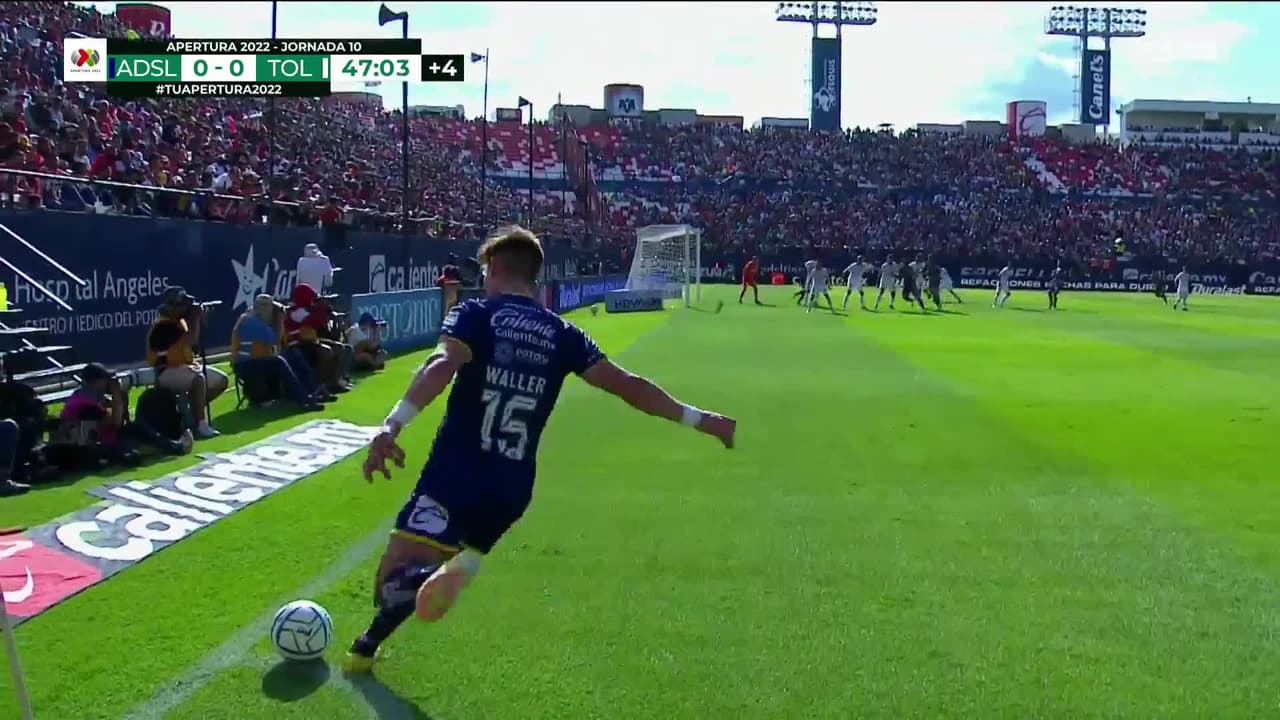 ¡GOL!  anota para Atlético San Luis. Jhon Murillo