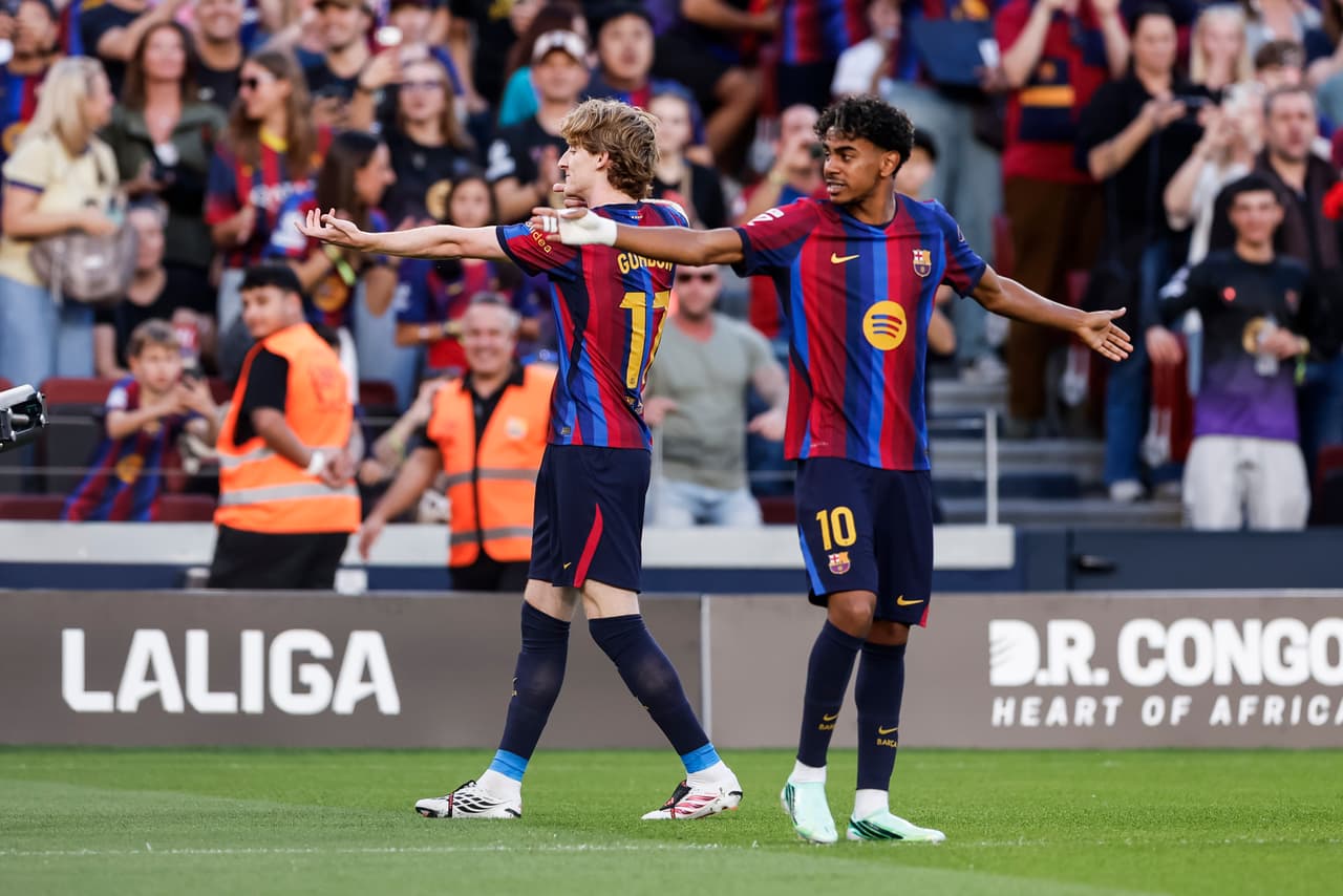 Barcelona golea y Anthony Gordon se estrena con gol en LaLiga