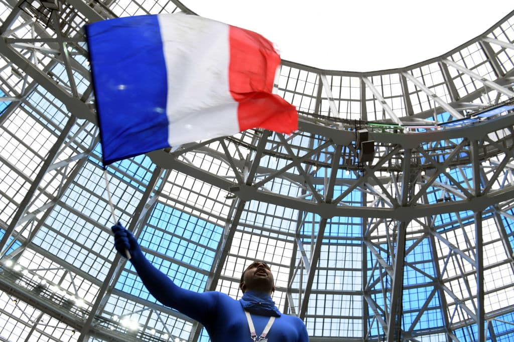 El colorido y los atuendos demostraron la alegría de los fanáticos en medio del duelo de cuartos de final entre Uruguay y Francia, en la lucha por un cupo a la semifinal del Mundial de Rusia 2018.