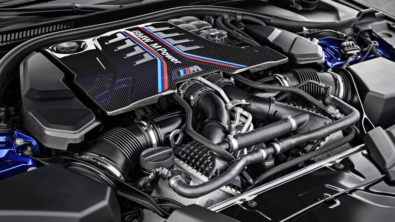 El motor del nuevo M5 2018 es un V8 twin-turbo de 4.4 litros