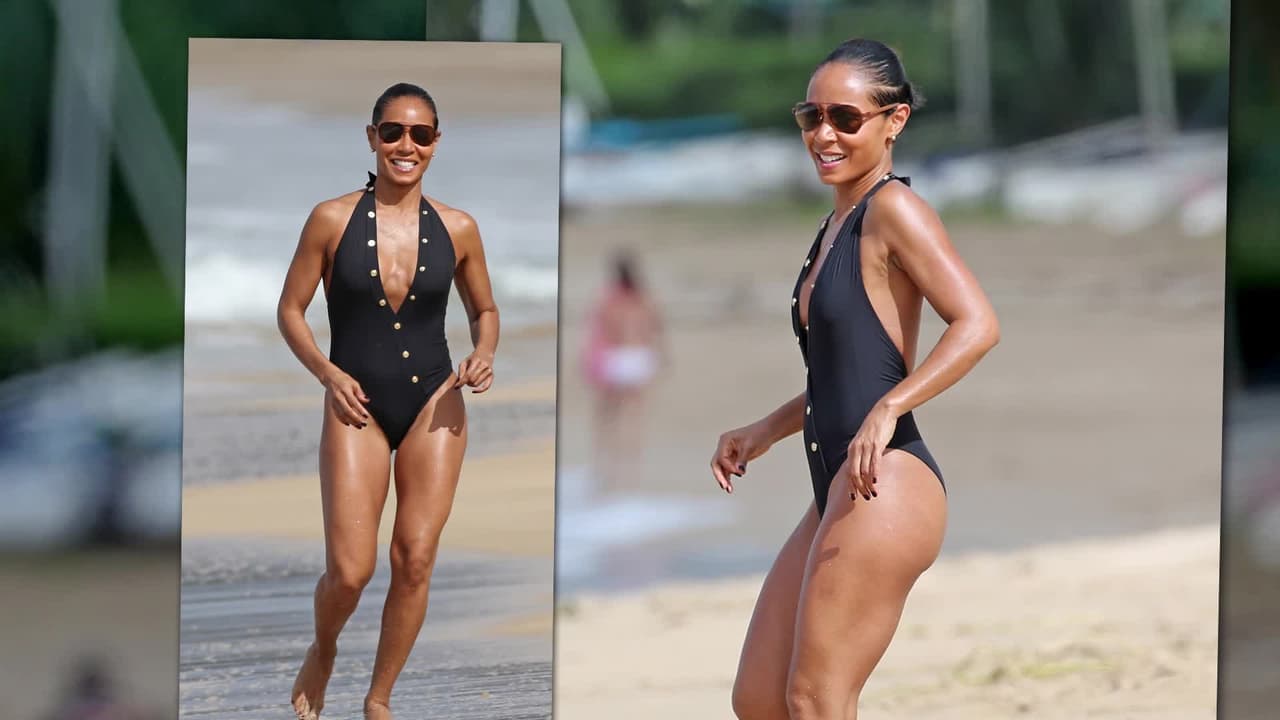 Jada Pinkett-Smith se luce en las playas de Hawaii