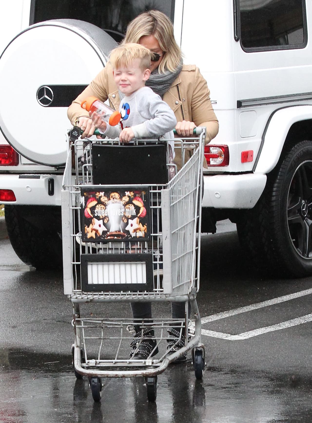 Le hizo "ojitos" a las cámaras.