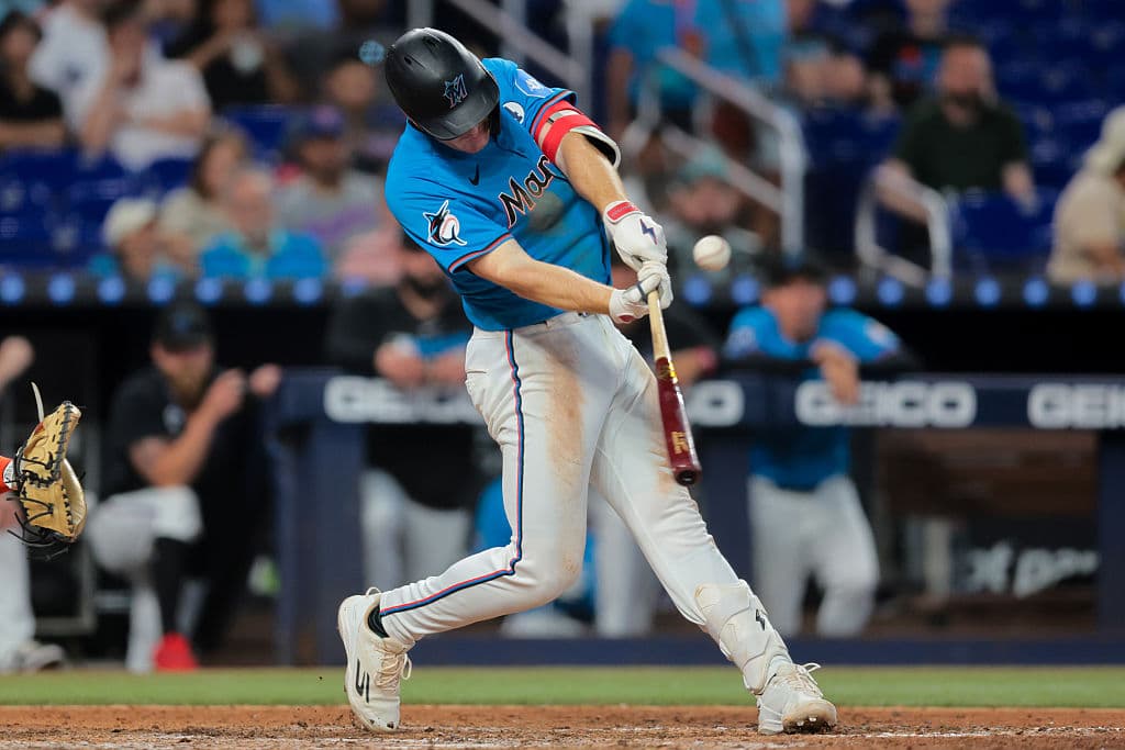 Eric Wagamanfue quien anotó la segunda carrera de los Marlins en el partido ante San Francisco.