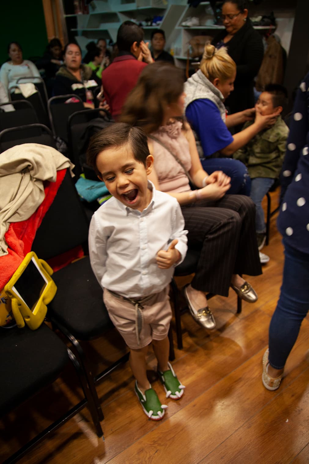 El muy despierto Mateo tampoco se contuvo a expresarse ante la cámara.