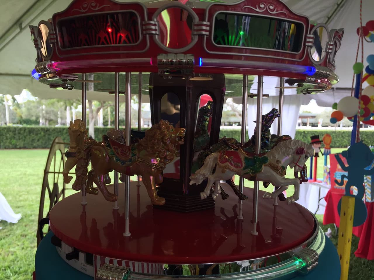 Nuestra primera reina celebró el primer cumpleaños del pequeño Matteo por todo lo alto con una divertida temática circense. Rodeados de amigos y familiares Alejandra y Aníbal lucieron felices junto a su hijo en una celebración que jamás olvidarán.