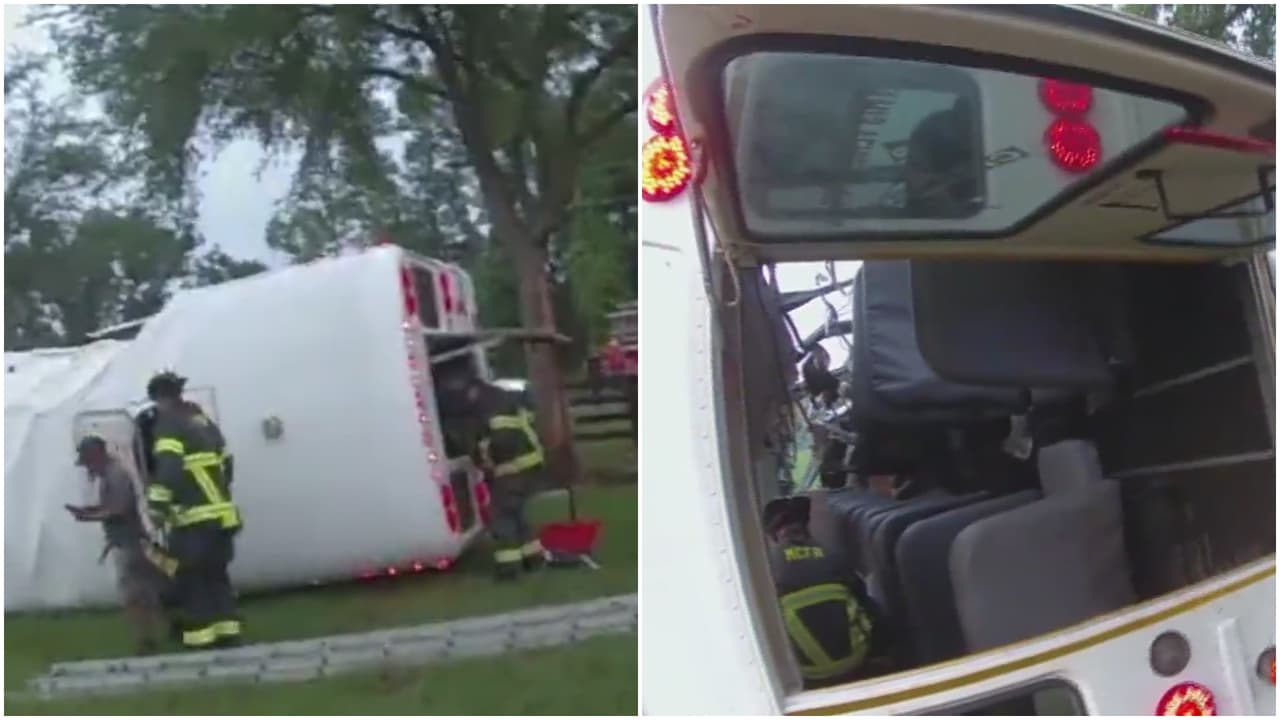 Revelan videos de cámaras corporales de primeros rescatistas que acudieron a accidente de bus en Ocala