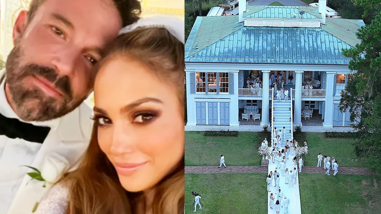 JLo y Ben Affleck se casan por segunda ocasión: primeras fotos de la boda ante su familia y amigos
