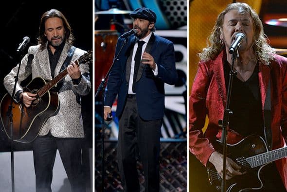 Espectaculares duetos y los mejores ritmos sobre el escenario con las presetnaciones de Camila y Marco Antonio Solís, Juan Luis Guerra y Maná con Shakira.