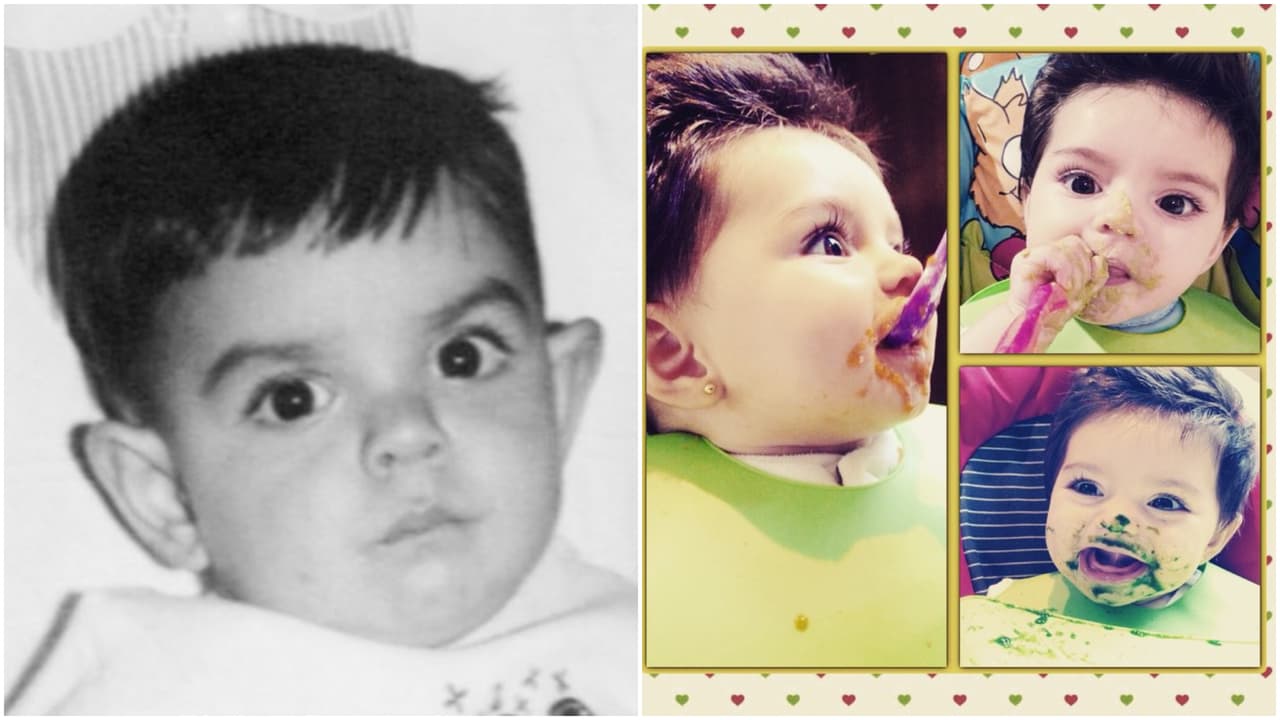 Desde que era una bebé, Aitana ya se parecía a Eugenio Derbez.