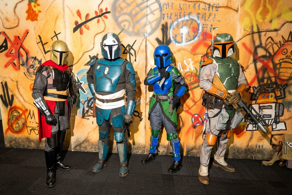 Varios asistentes al evento de Comic Con Nueva York acudieron vestidos como personajes de Star Wars.