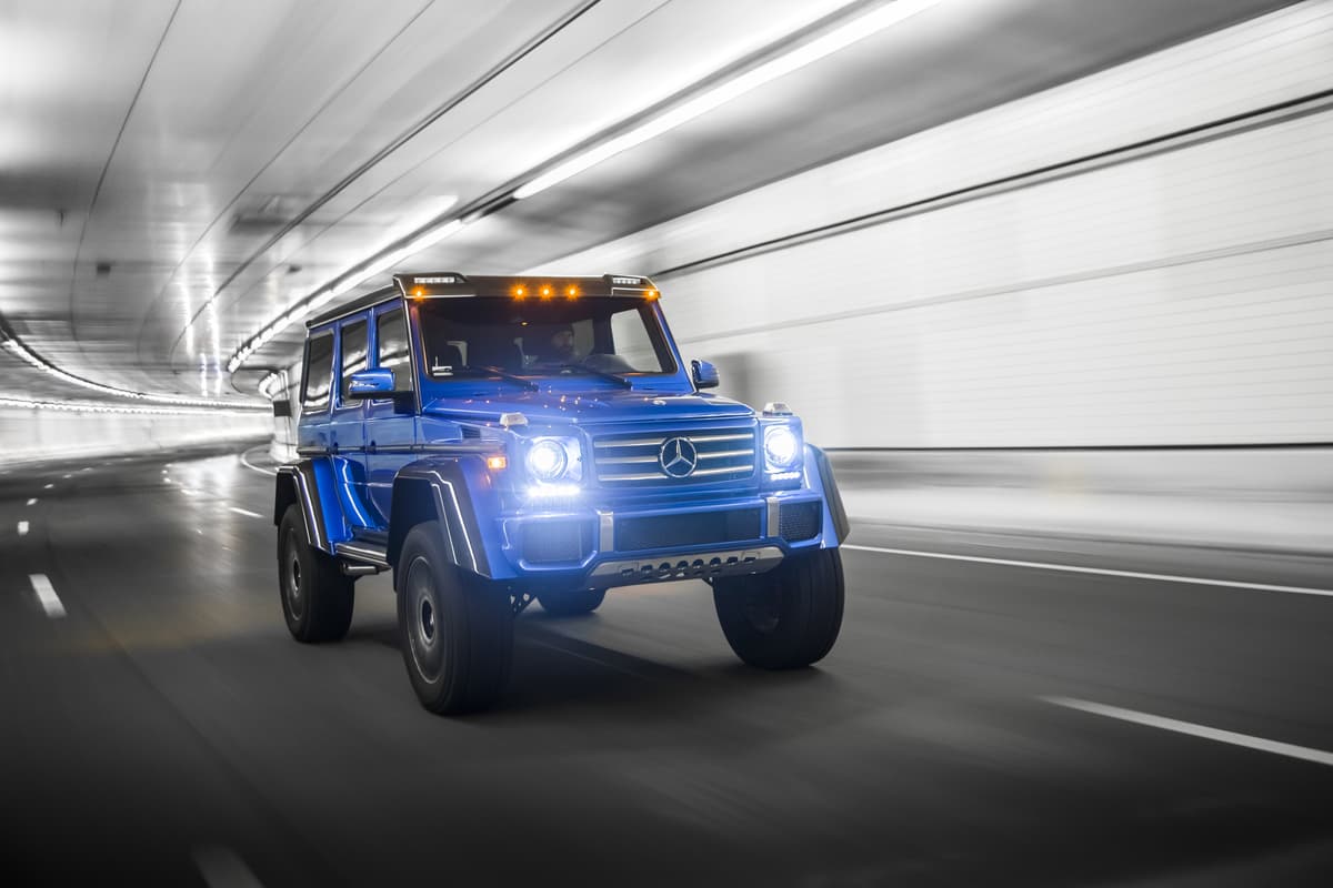 <b>2- Mercedes-Benz G550 4x4² 2018: 11mpg</b>
<br>Precio Inicial: $225,995
<br>Motor: Bi-Turbo 4.0 L V8
<br>Potencia: 416 HP / 450 LB-PIE
<br>Peso: 6,635 LBS