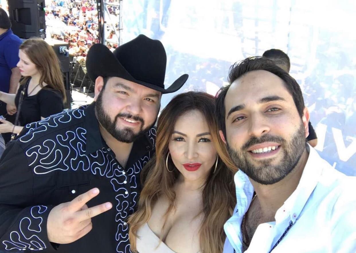 Una selfie antes de subir al escenario en Chicago.