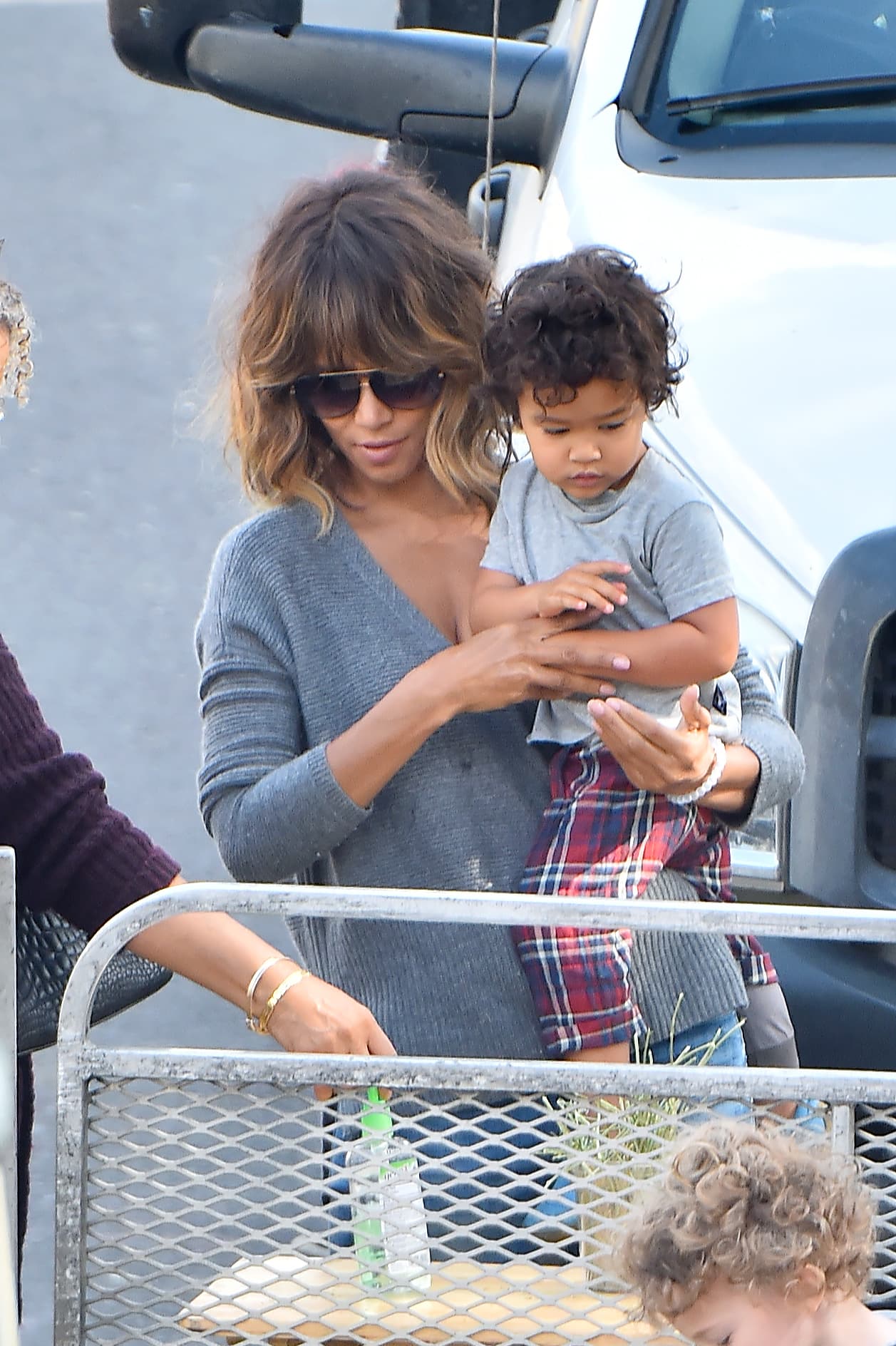 Maceo estaba muy impresionado de conocer a los animalitos.