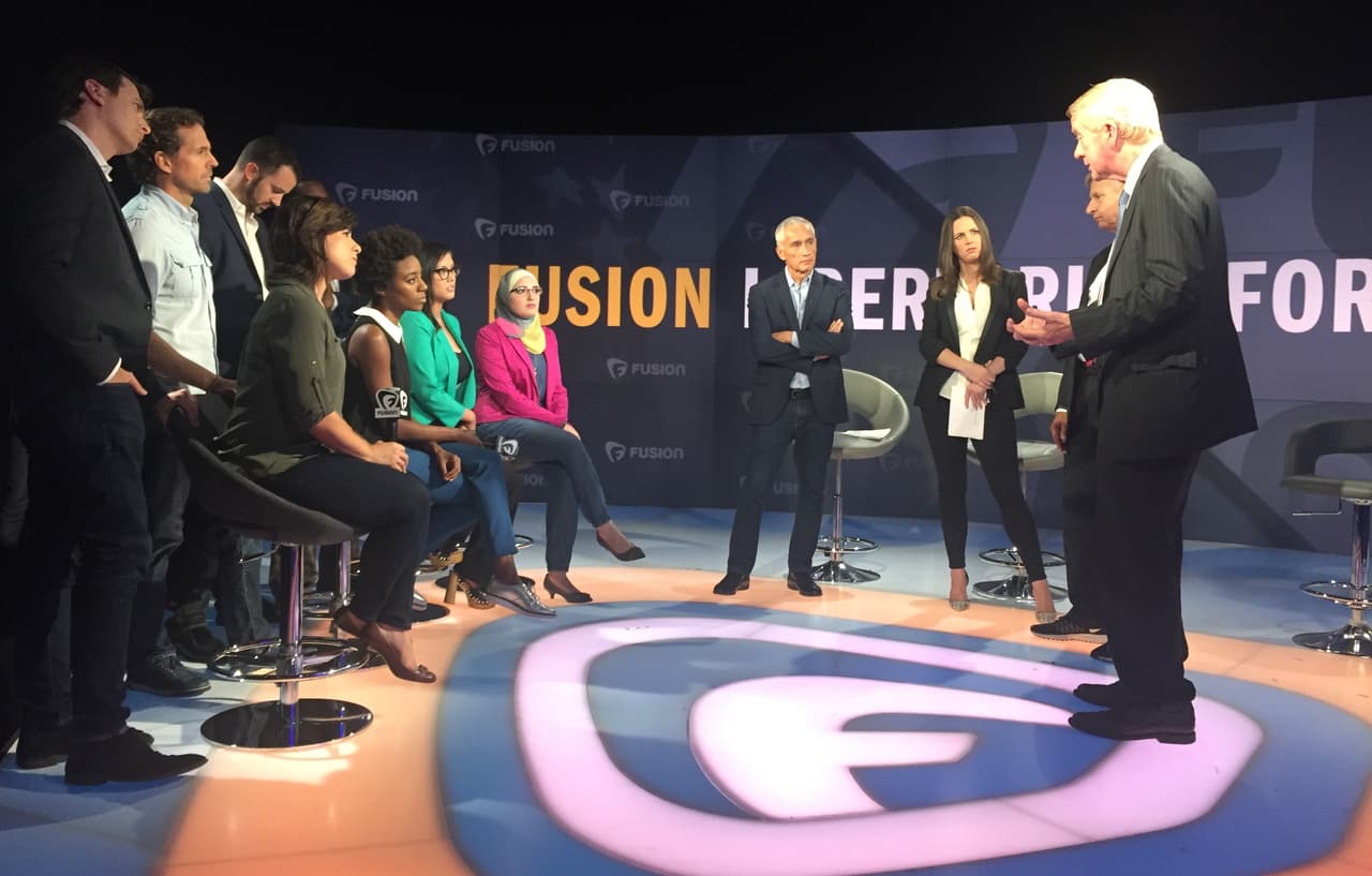 Johnson y Weld participaron de un foro organizado por Fusion y Jorge Ramos.