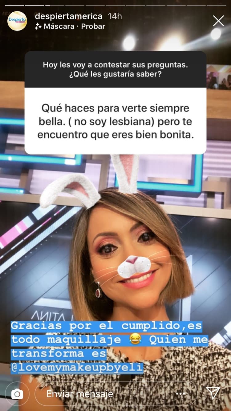 Para Satcha es lindo recibir los halagos y respondió muy sinceramente.